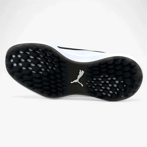 PUMA Ignite Fasten8 Black White Womens Waterproof Golf Shoes - Picture 6 of 8